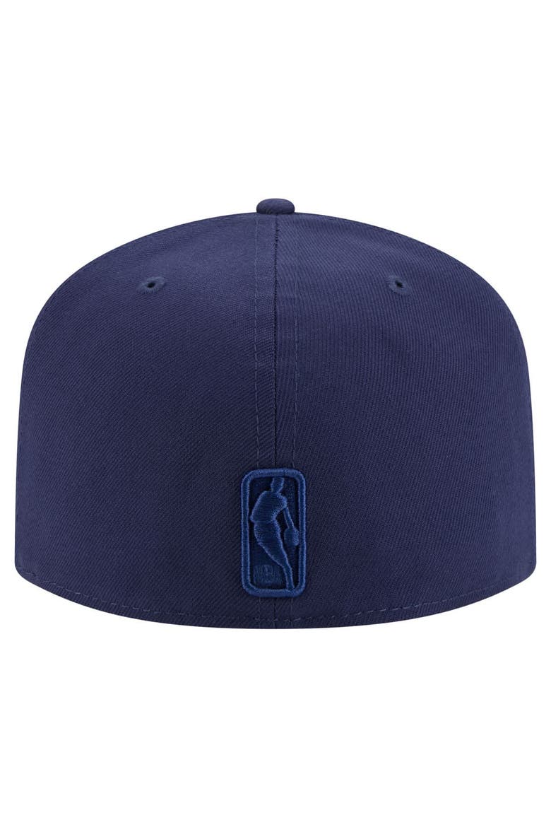 Men's New Era  Navy Boston Celtics Colorpack A-Frame Pinch Front 59FIFTY Fitted Hat, Alternate, color, Navy