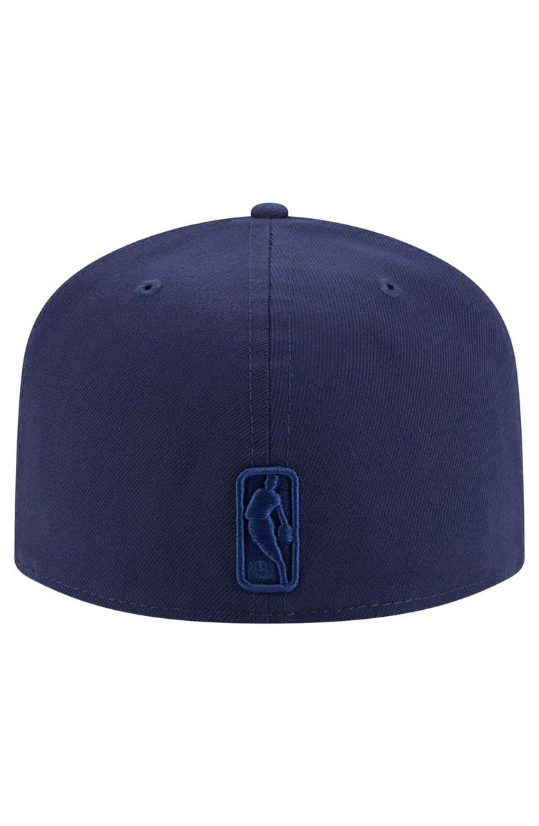 New Era Men's New Era Navy Boston Celtics Colorpack A-Frame Pinch Front 59FIFTY Fitted Hat, Alternate, color, Navy