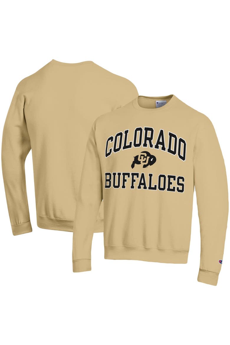 Men's Champion  Gold Colorado Buffaloes High Motor Pullover Sweatshirt, Main, color, Gold