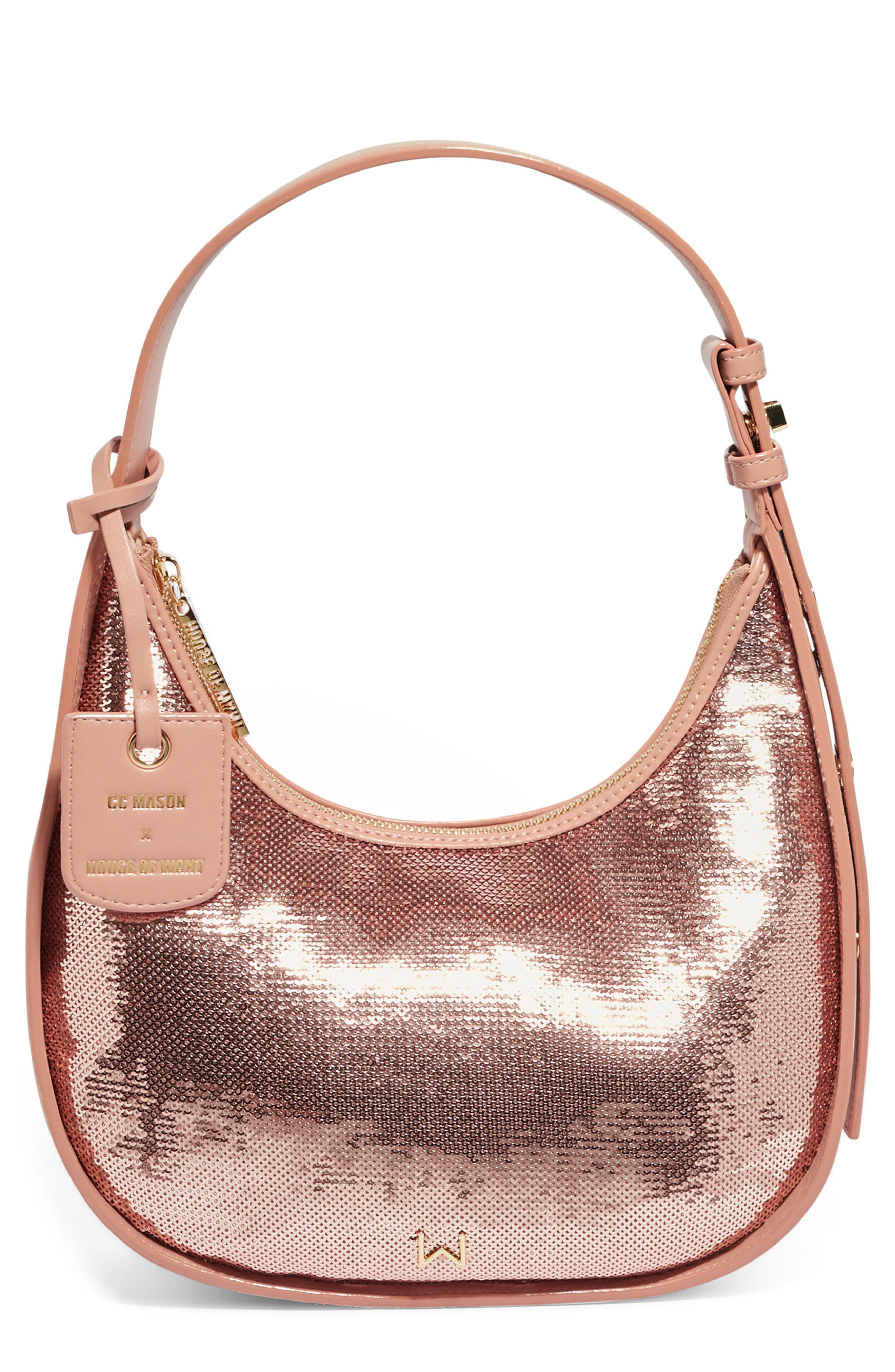 HOUSE OF WANT x CC Mason HOW We #CC It Sequin Shoulder Bag, Main, color, 