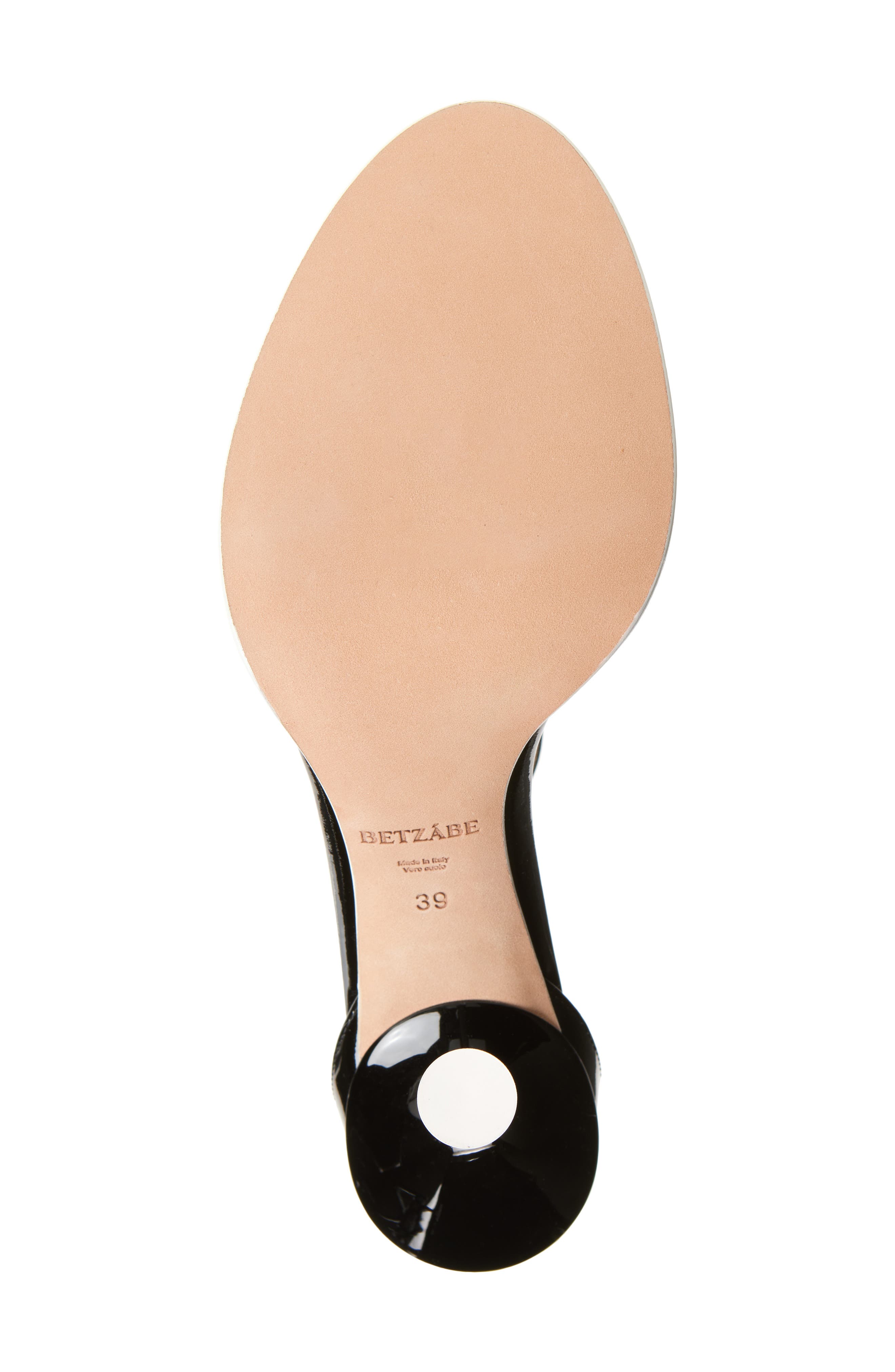 BETZÁBE Rita Ankle Strap Sandal, Alternate, color, Black Patent