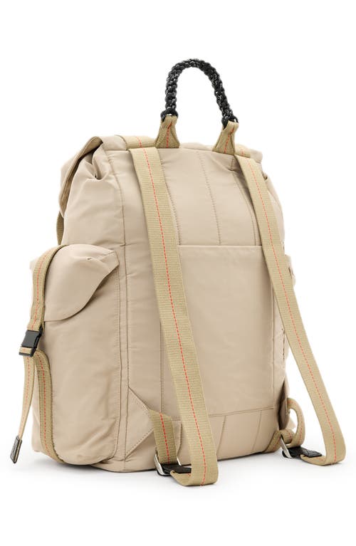 Allsaints Mars Rope Handle Backpack In Light Khaki
