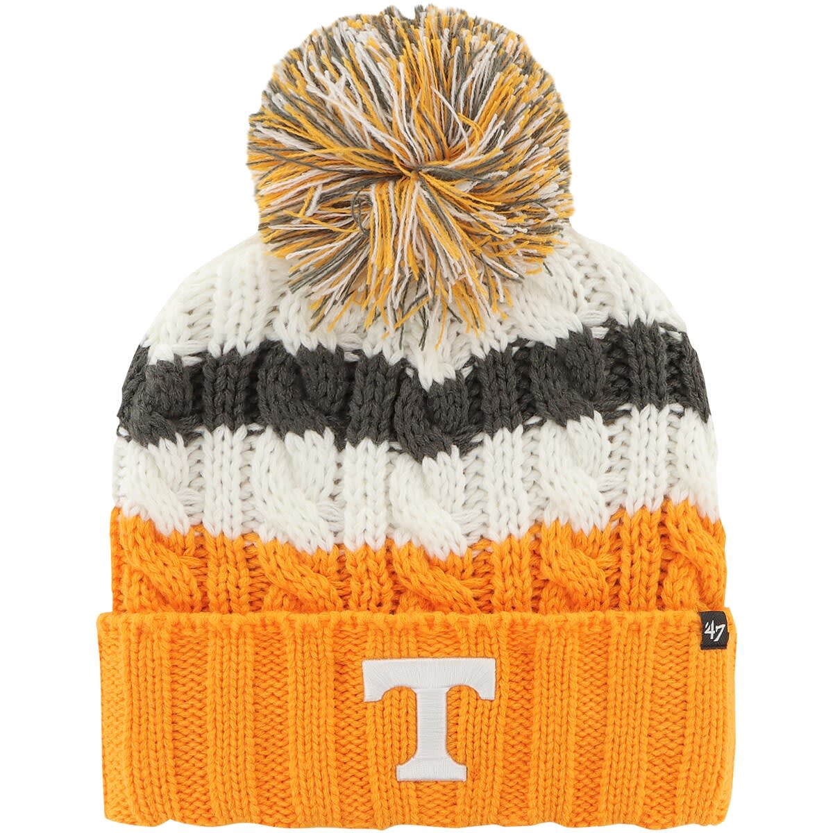 '47 Women's '47 White Tennessee Volunteers Ashfield Cuffed Knit Hat ...