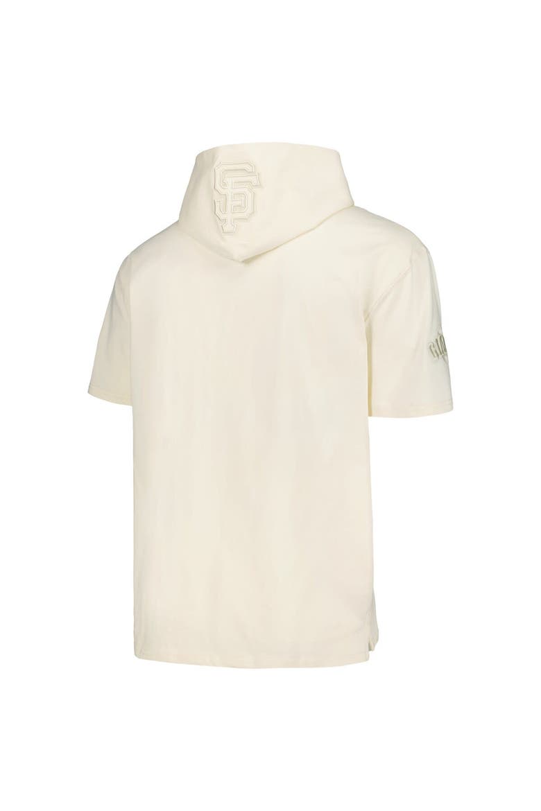 Men's Pro Standard Cream San Francisco Giants Neutral Short Sleeve Hoodie T-Shirt, Alternate, color, Cream