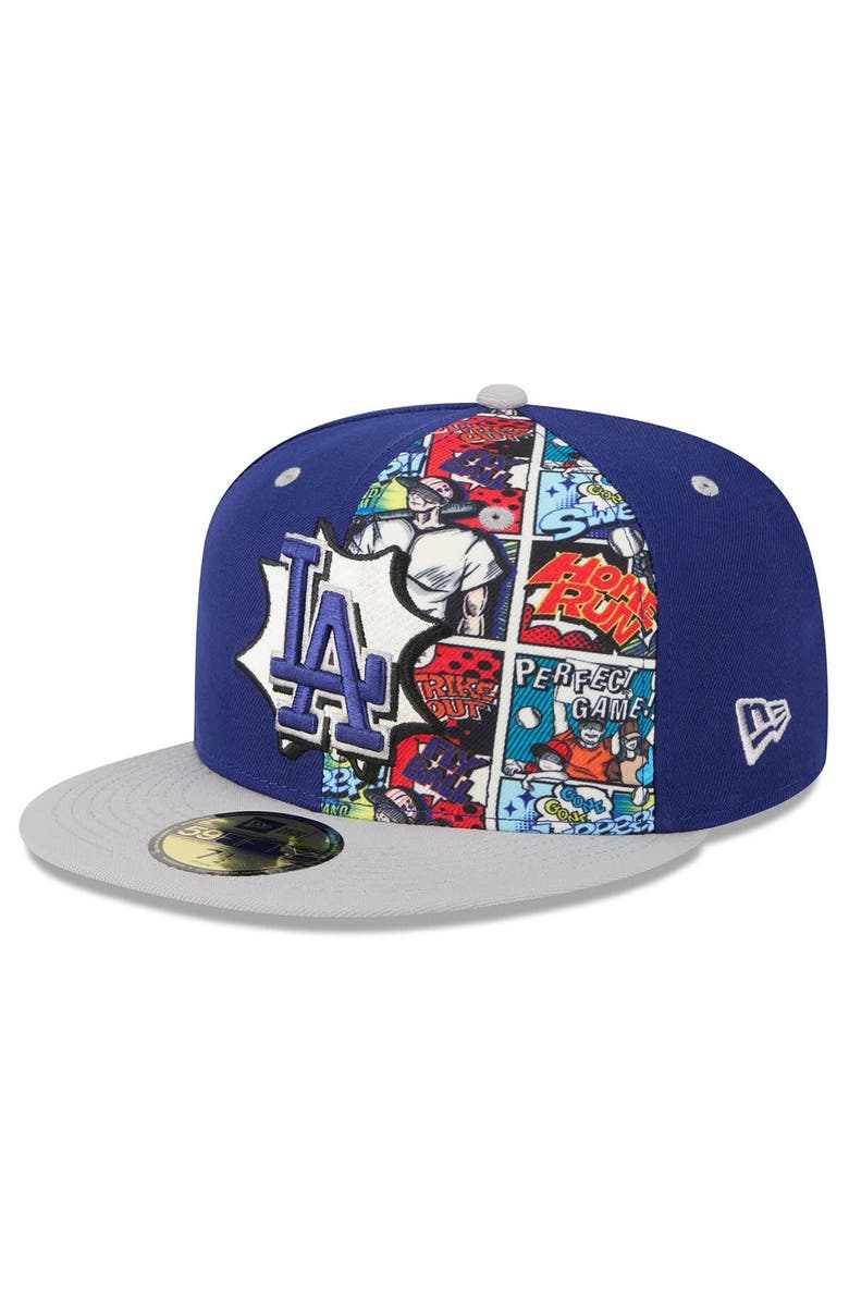 New Era Men's New Era Royal/Gray Los Angeles Dodgers 2025 MLB Diamond Hero Edition 59FIFTY Fitted Hat, Main, color, 