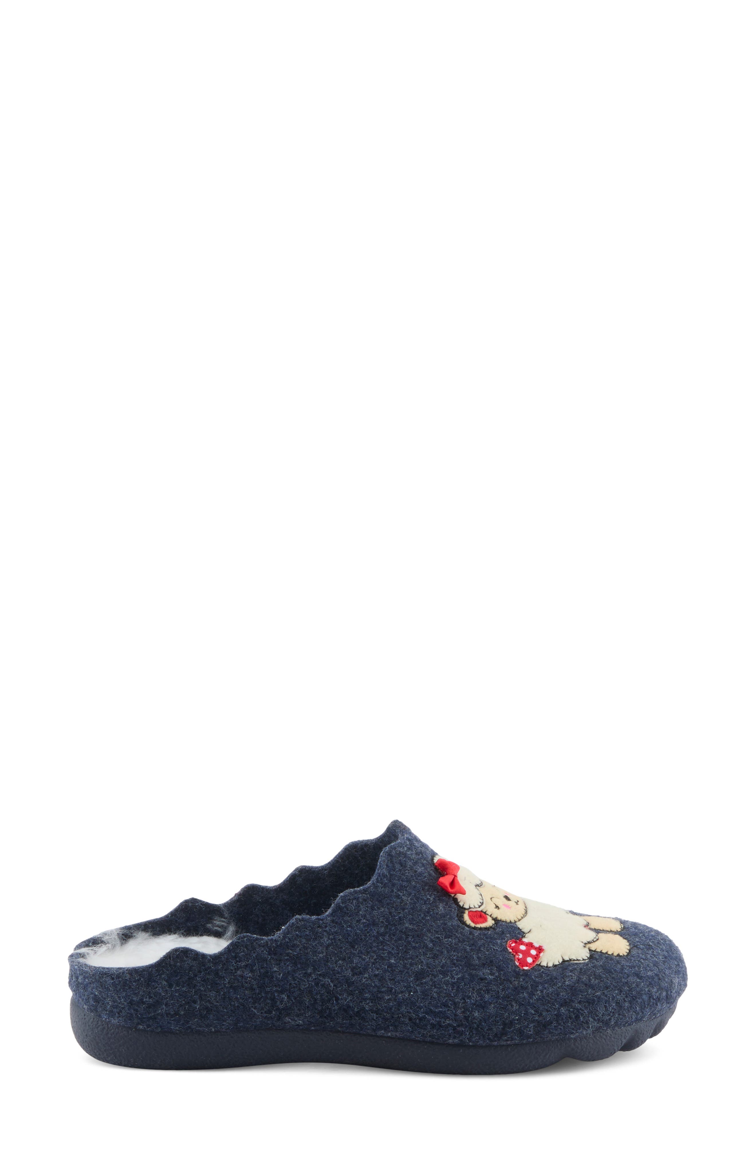 Bopeep Mule Slipper, Alternate, color, NAVY MULTI
