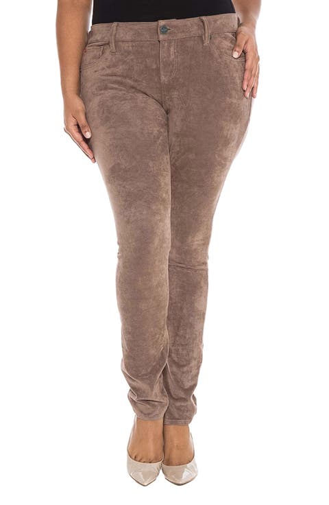 Slink Sueded Skinny Jeans (Plus Size)