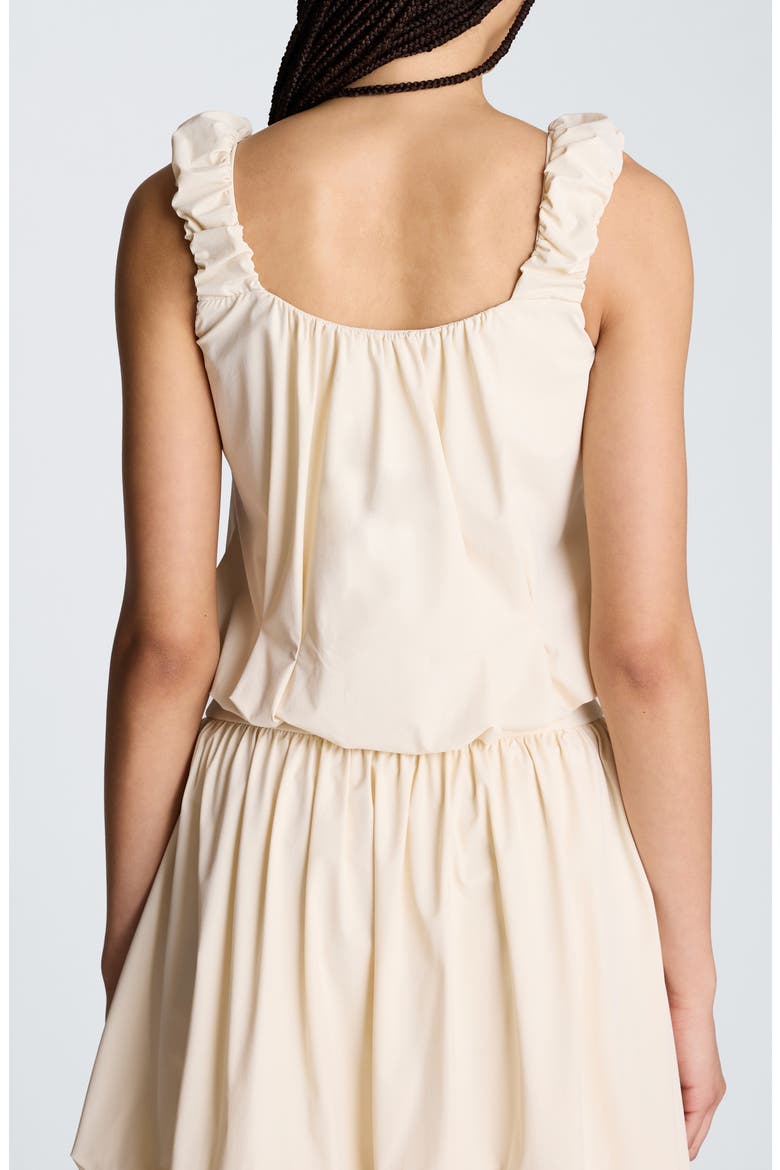 Ruched Crop Tank, Alternate, color, OYSTER