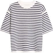 Bottega Veneta Stripe Cotton Pointelle Sweater