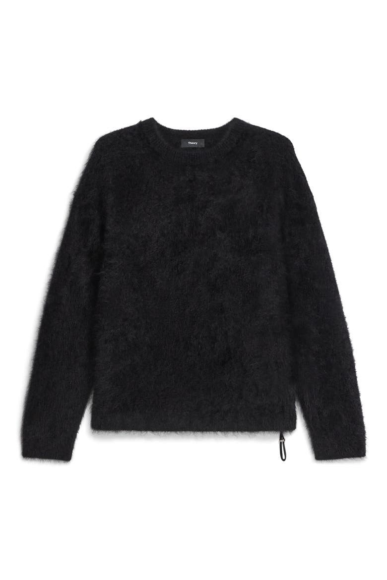 Brushed Cashmere Sweater, Alternate, color, BLACK