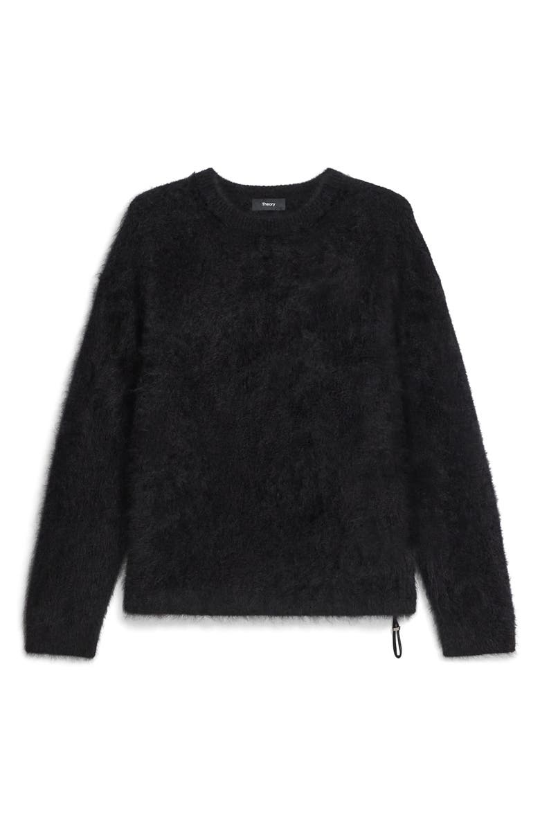 Theory Brushed Cashmere Sweater, Alternate, color, Black