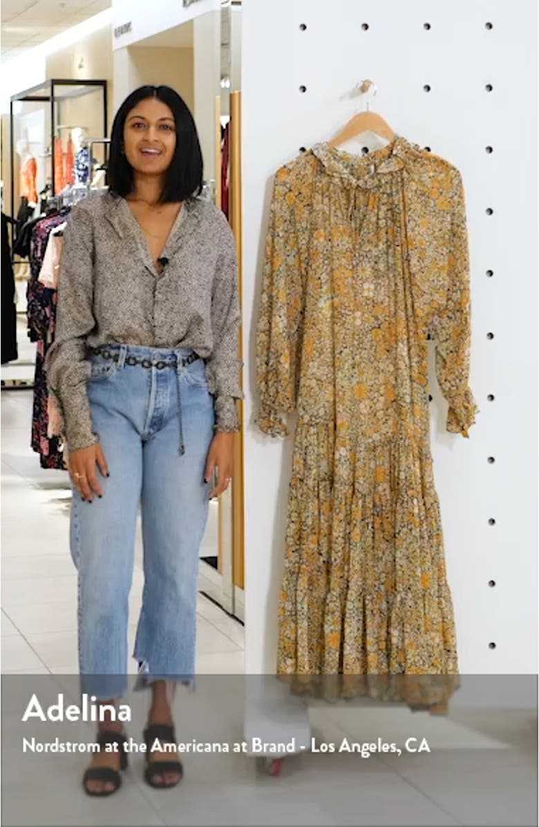 Feeling Groovy Long Sleeve Midi Dress, sales video thumbnail