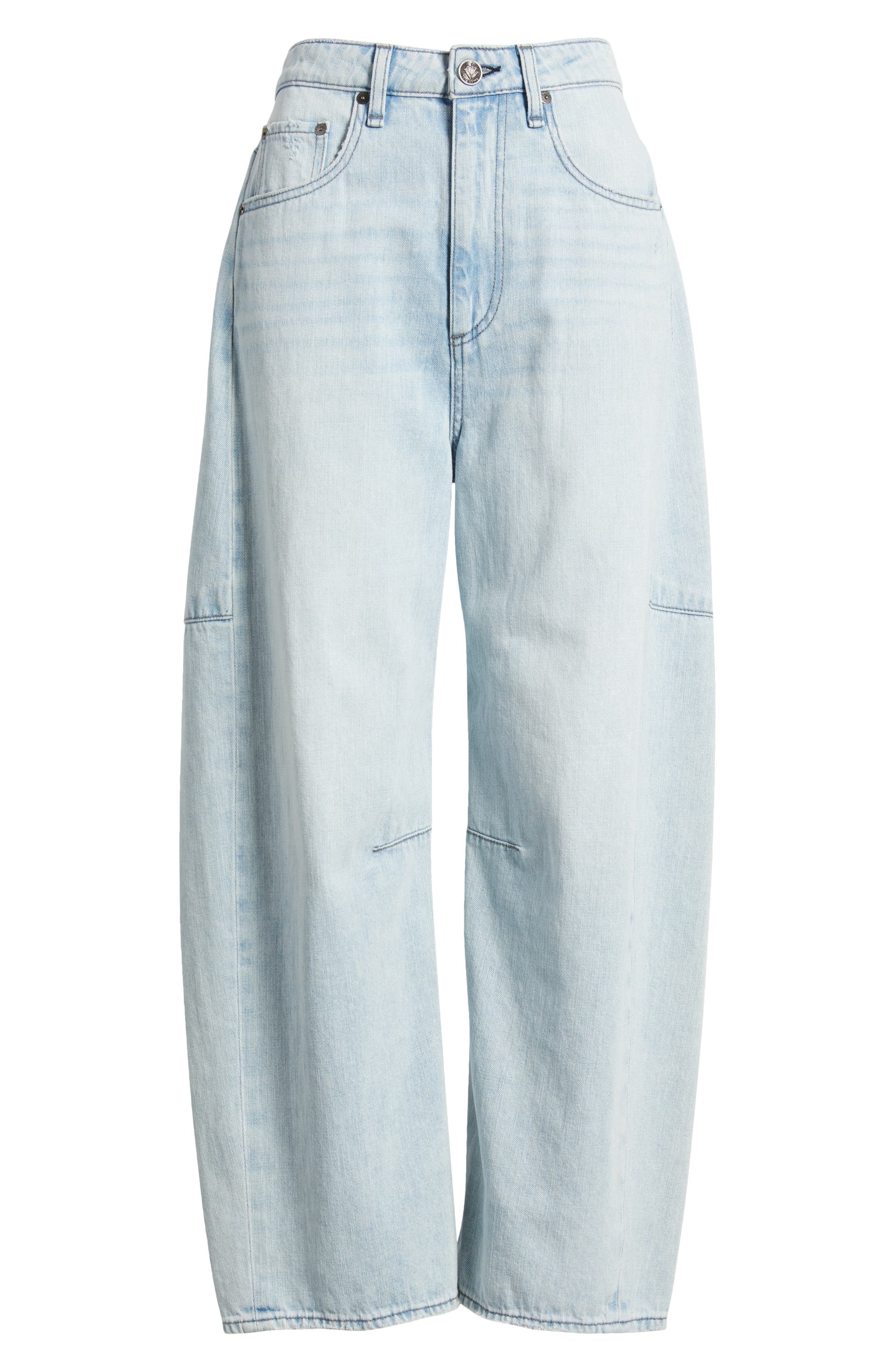 Charlie High Waist Crop Barrel Jeans