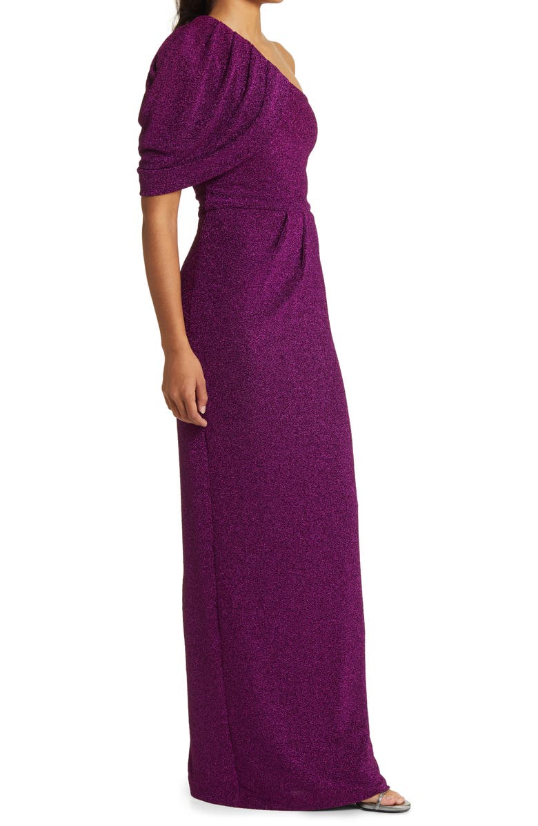 Black Halo Egan One-Shoulder Column Gown, Alternate, color, 