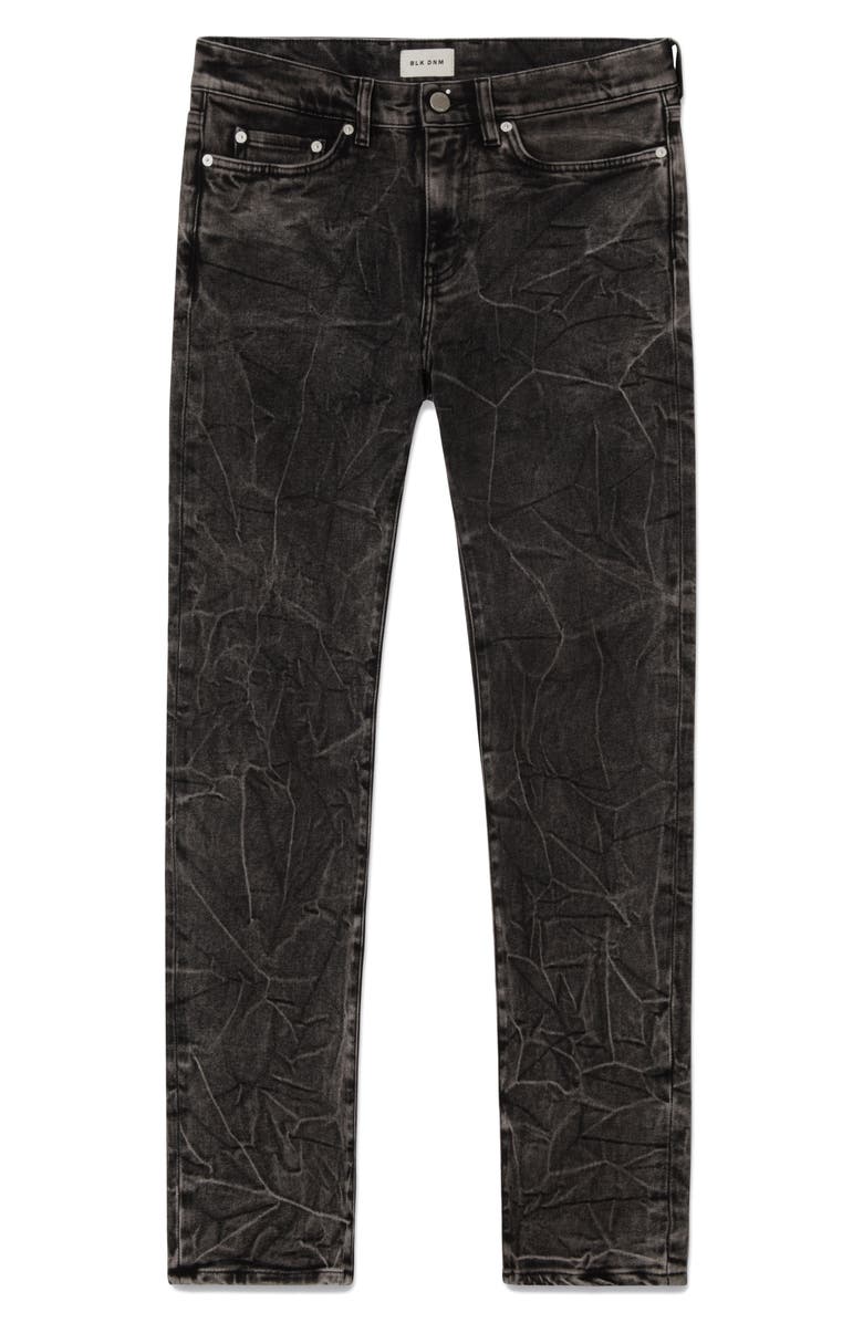 BLK DNM Acid Wash Skinny Jeans, Alternate, color, Shadow