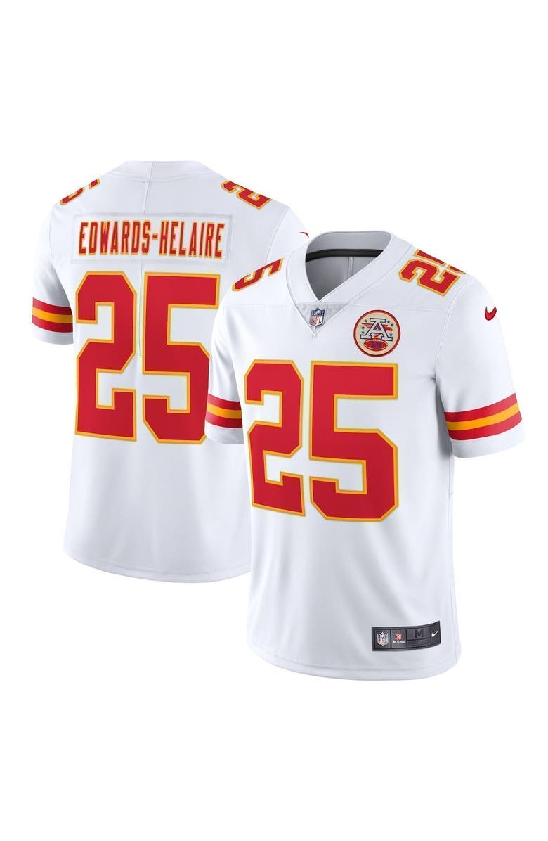 Nike Men's Nike Clyde Edwards-Helaire White Kansas City Chiefs Vapor Limited Jersey, Main, color, 