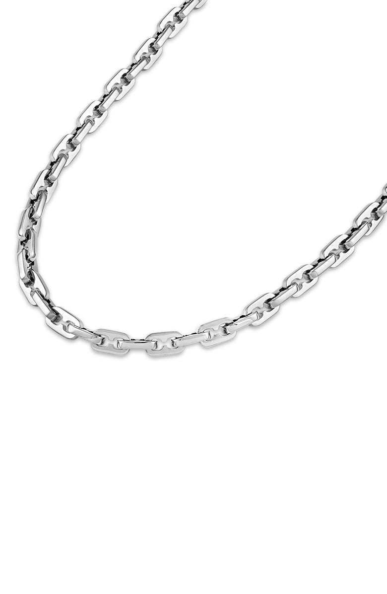 Esquire Stainless Steel Mariner Chain Necklace, Alternate, color, Silver