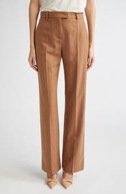 Eleventy Pinstripe Wool Straight Leg Pants