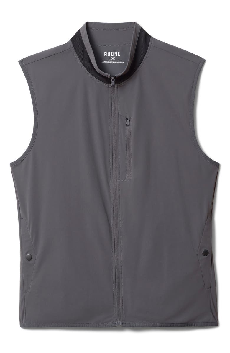 Rhone Top Flight Water Resistant Vest, Alternate, color, Asphalt