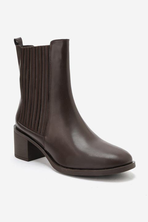 Alberta Block Heel Chelsea Boot