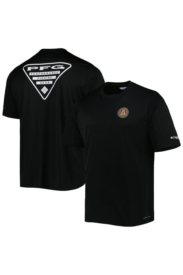 Men's Columbia Black Atlanta United FC Terminal Tackle Omni-Shade T-Shirt, Main, color, Black