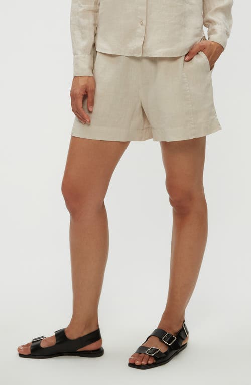 Michael Stars Mavis Linen Shorts In Windchime