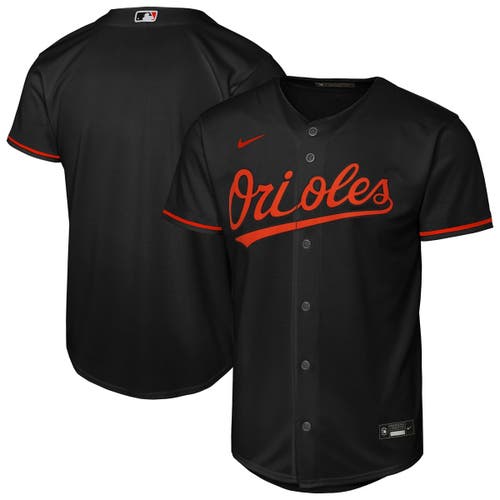 Nike Youth Black Baltimore Orioles Alternate Replica 2.0 Jersey In Black