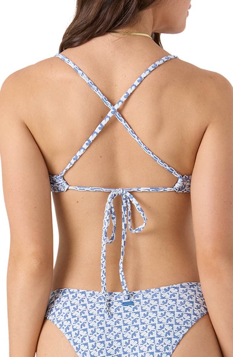 Roxy Hazy Day Adjustable Bikini Top, Alternate, color, Blue