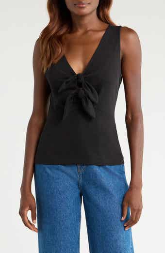 Nation LTD Terri Tie Front Cotton Tank