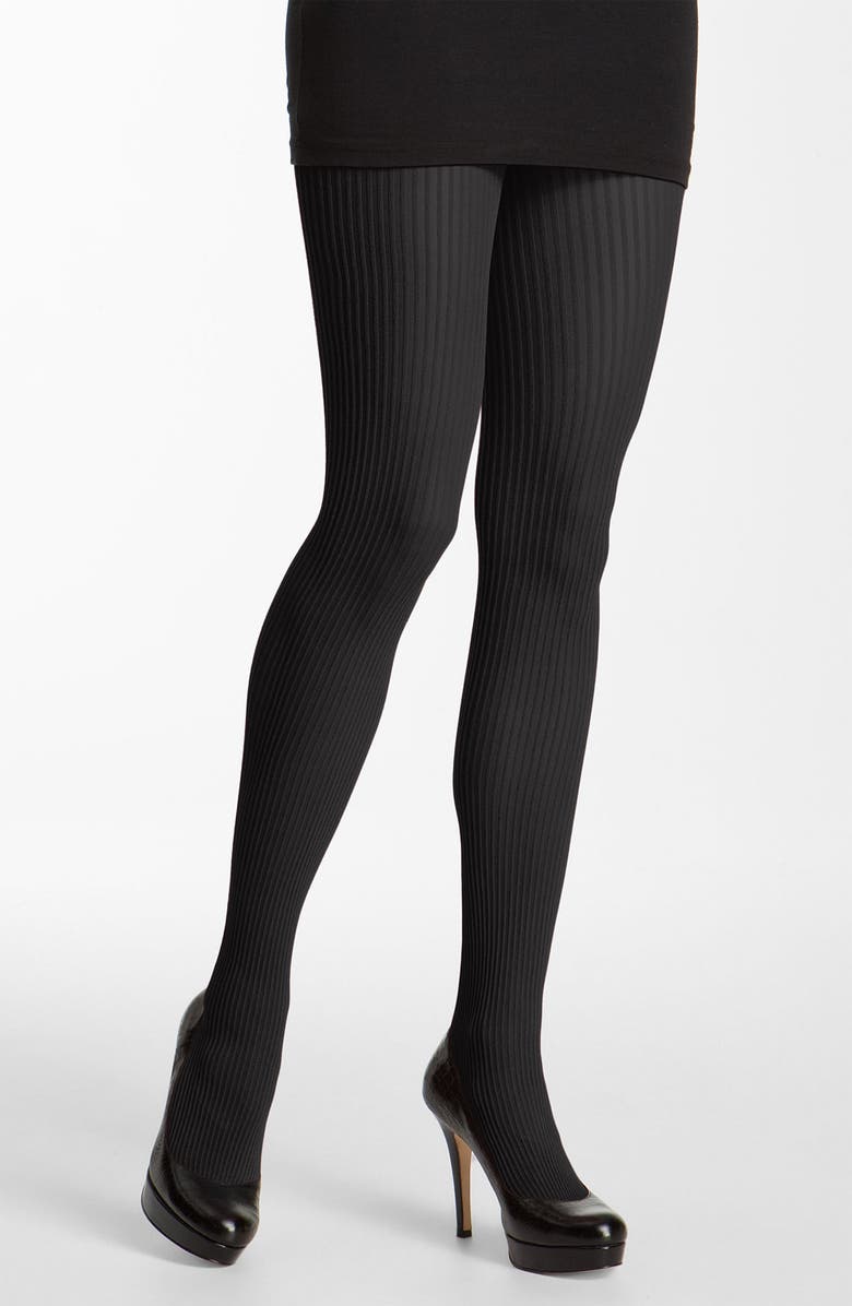 Nordstrom Ribbed Tights, Main, color, 