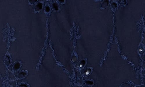 FORGOTTEN GRACE FORGOTTEN GRACE LACE TRIM EMBROIDERED EYELET BLOUSE