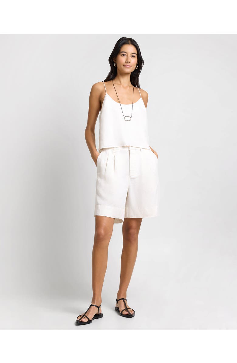 Onia Air Linen Cami Top, Alternate, color, Natural