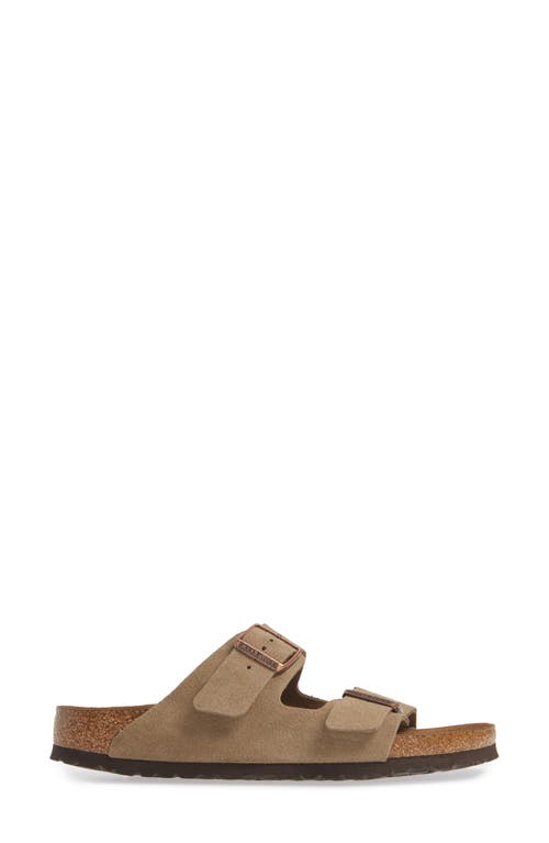 Birkenstock Arizona Soft Footbed Slide Sandal In Sand