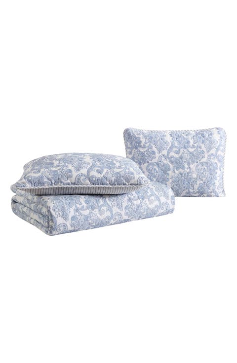 Field of Paisley Reversible Quilt & Sham Set