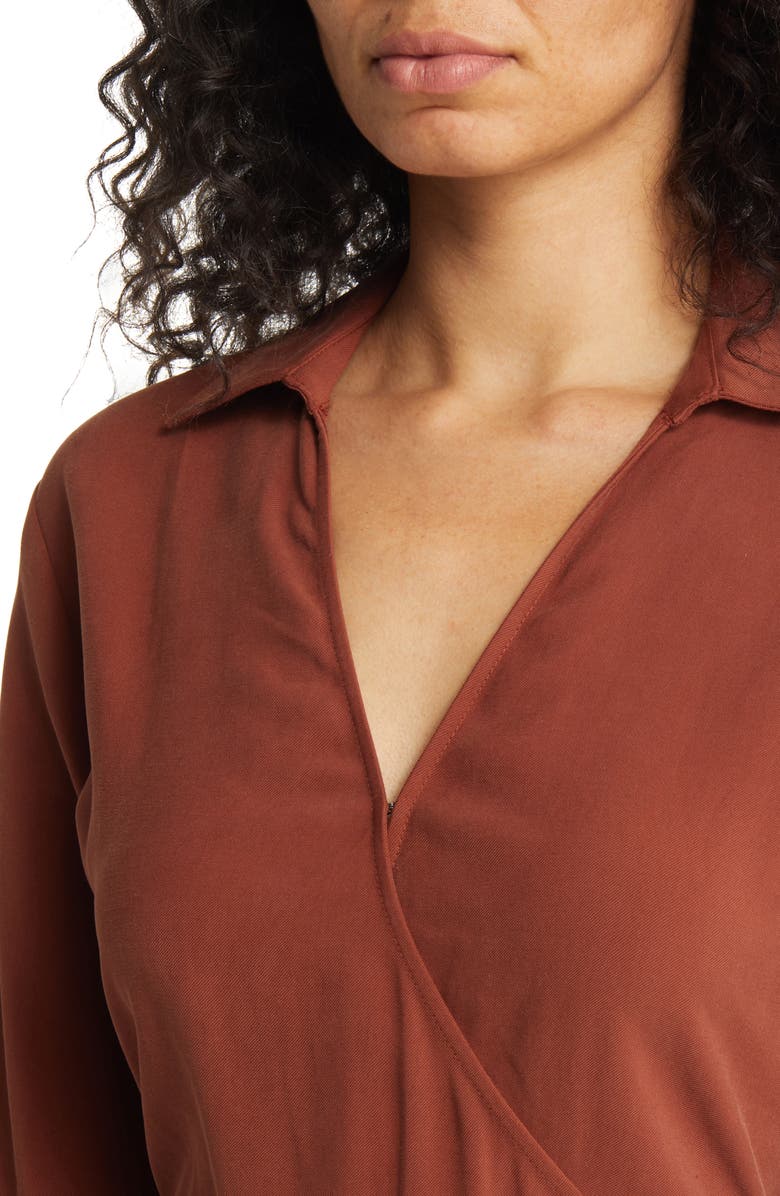 Nordstrom Long Sleeve A-Line Dress, Alternate, color, 