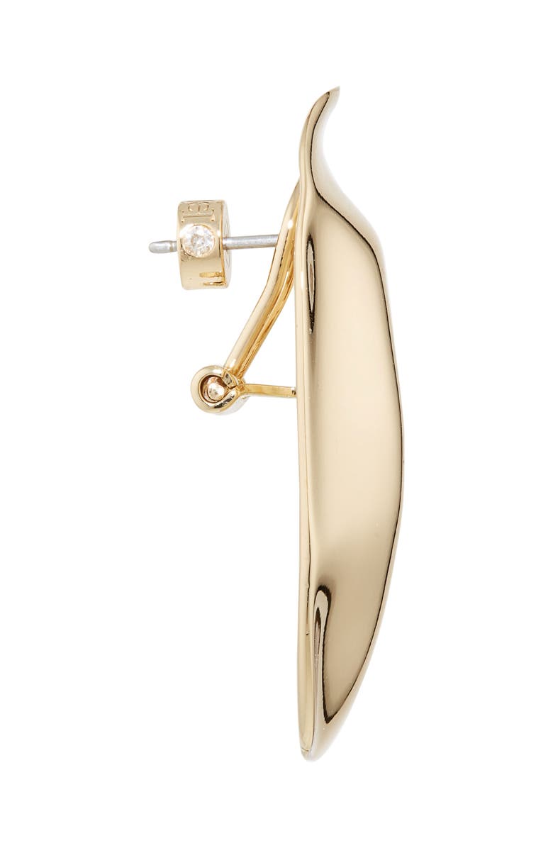 Carolina Herrera Sculptural Earrings, Alternate, color, Gold