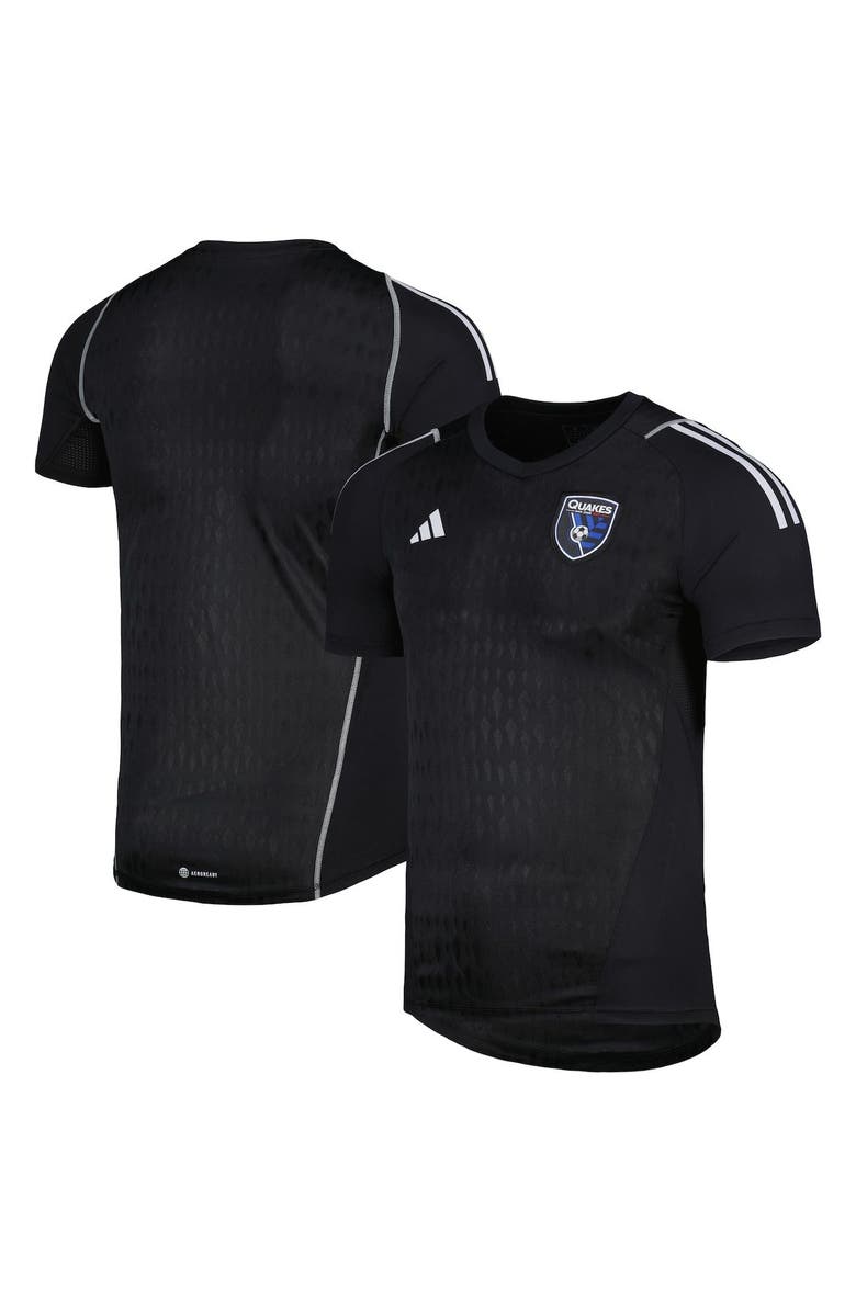 adidas Men's adidas Black San Jose Earthquakes 2023 Replica Goalkeeper Jersey, Main, color, 