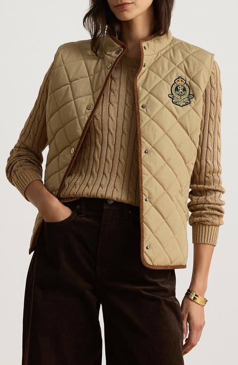 Logo Crest Quilted Vest