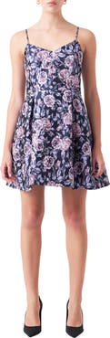 Endless Rose Floral Jacquard Minidress