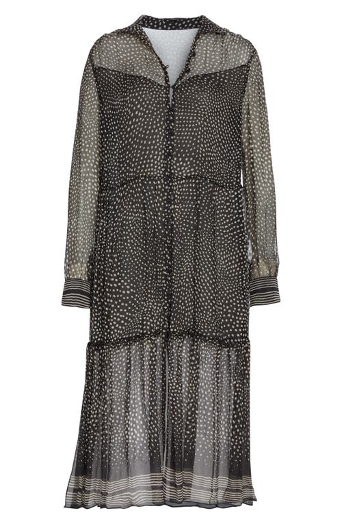 Rag & Bone Libby Polka Dot Silk Midi Dress