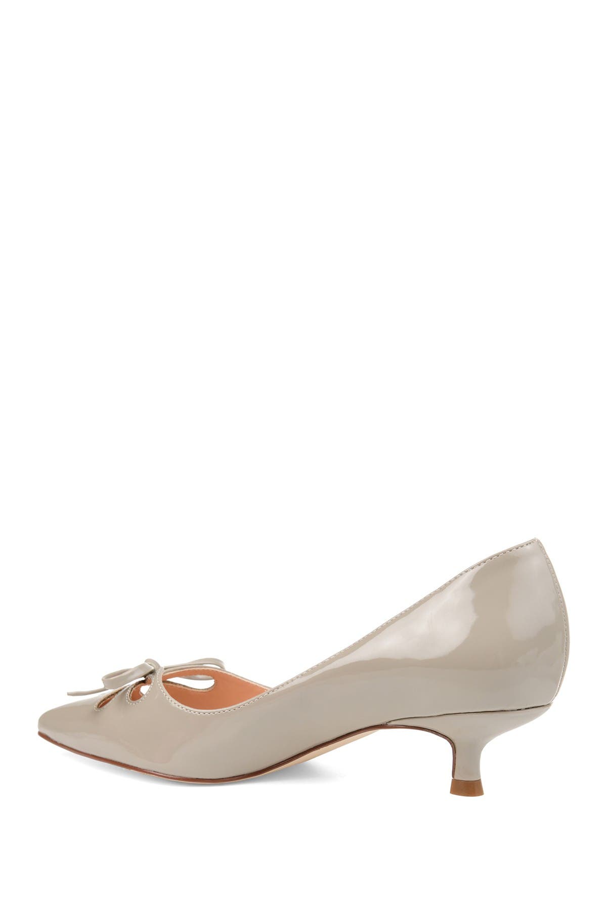 Journee Collection Lutana Kitten Heel Pump, Alternate, color, Grey