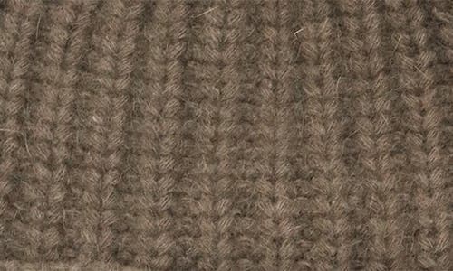 Portolano Chunky Wool Blend Beanie With Faux Fur Pompom In Neutral