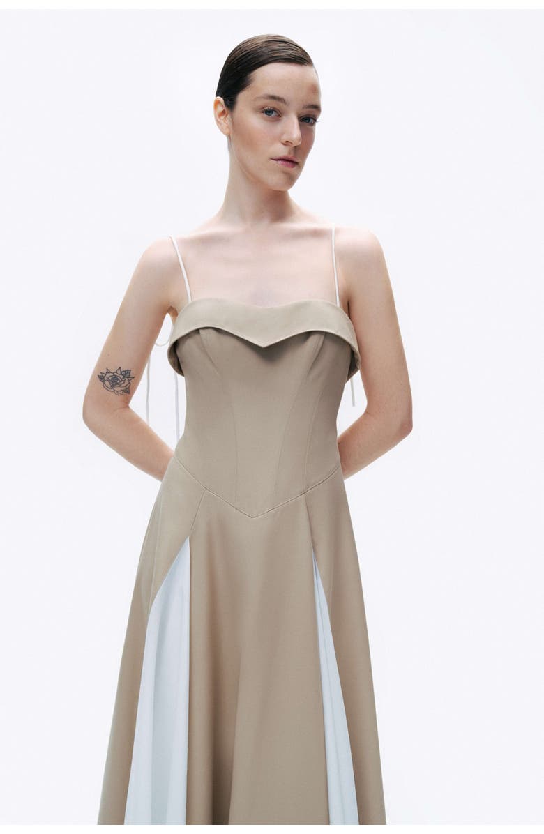 Nocturne Corset Look Dress, Alternate, color, 