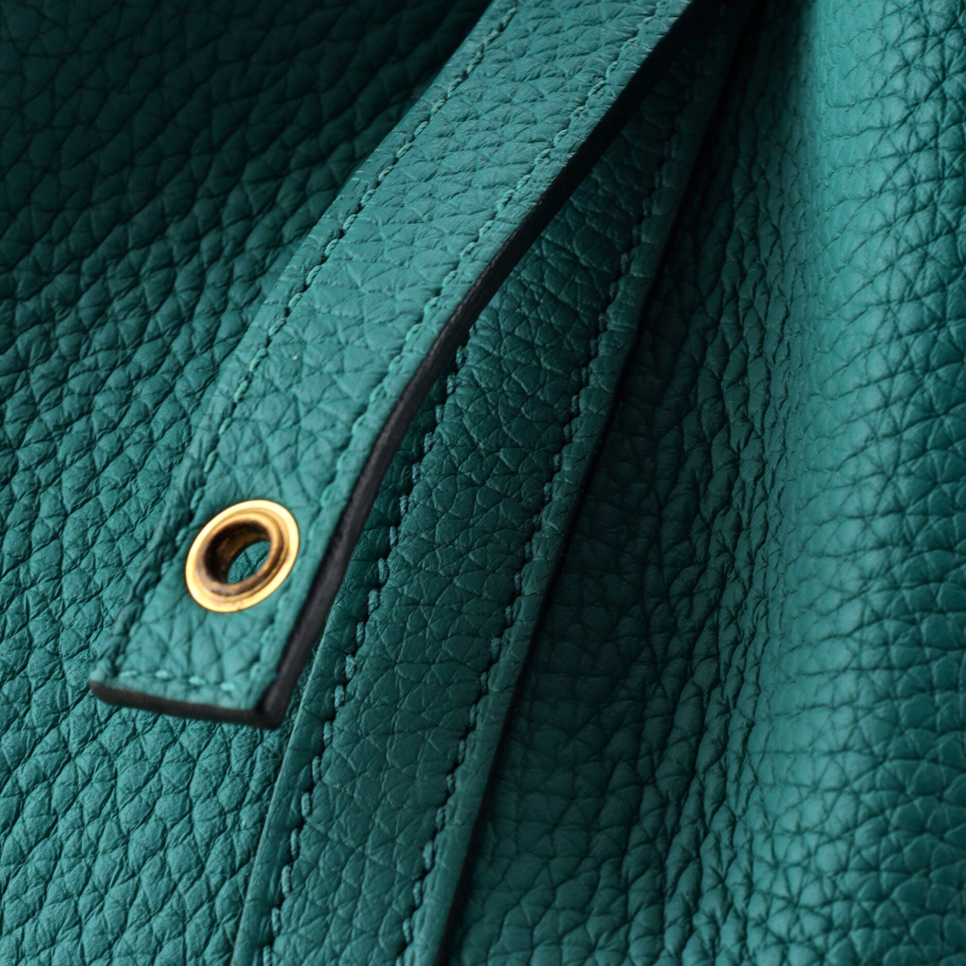 Pre-Owned Hermes Picotin Lock Bag Clemence PM, Alternate, color, Vert Verone