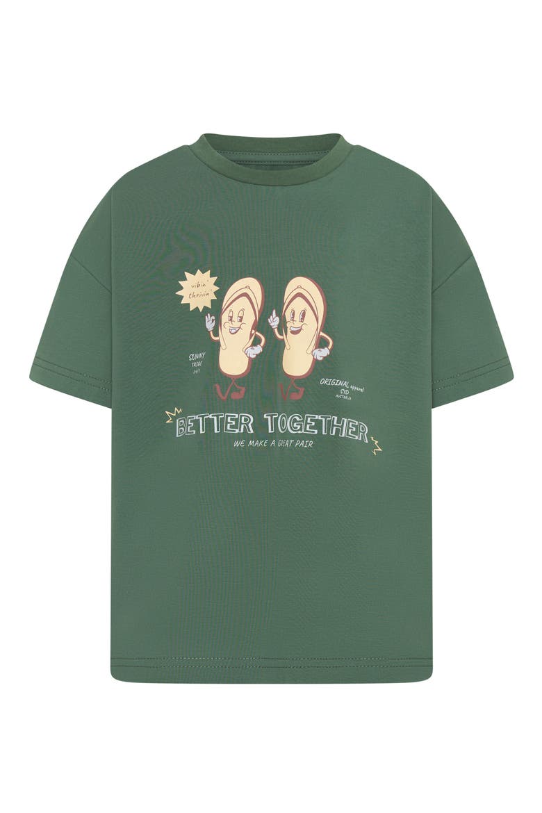Kids' Better Together Graphic T-Shirt, Main, color, OLIVE