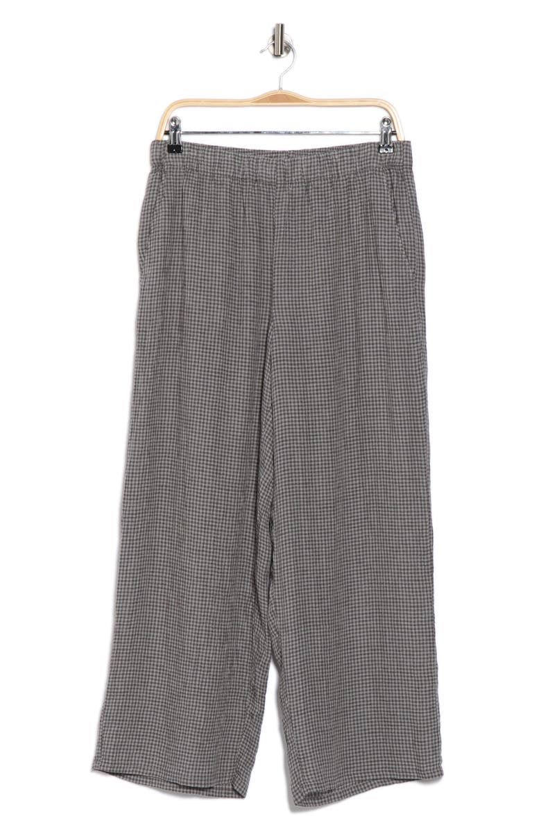 Eileen Fisher Organic Linen Ankle Wide Leg Pants, Alternate, color, 