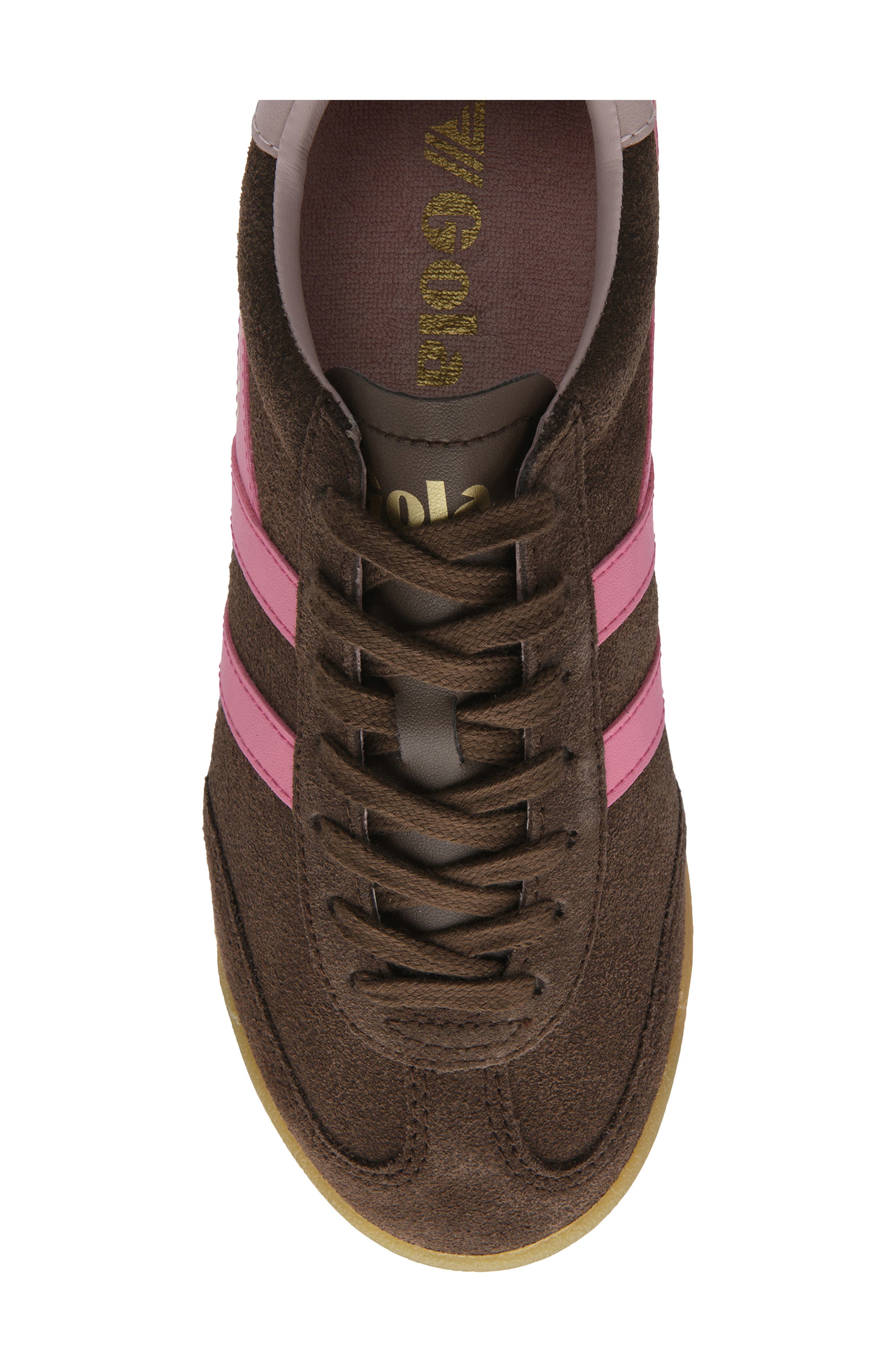 Torpedo Sneaker, Alternate, color, DARK BROWN/ PINK/ CHALK PINK