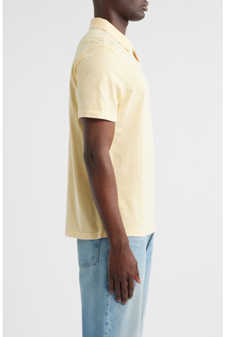 Jared Mineral Wash Cotton Polo, Alternate, color, LEMON DROP