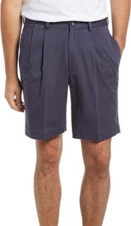 Berle Charleston Khakis Pleated Chino Shorts