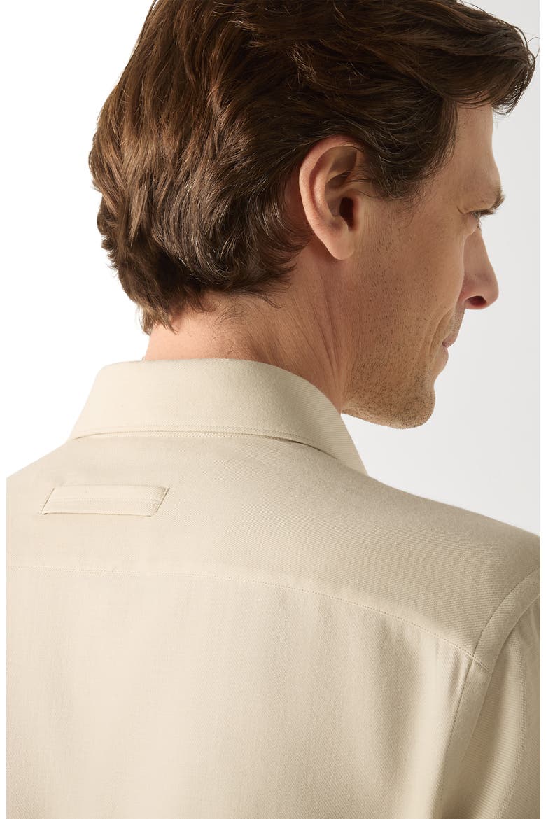 Regular Fit Cotton & Cashmere Button Shirt, Alternate, color, CREAM WHITE